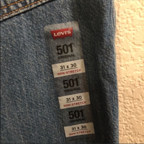 Levi’s 501 straight leg distressed jeans NWT - Picture 2 of 8